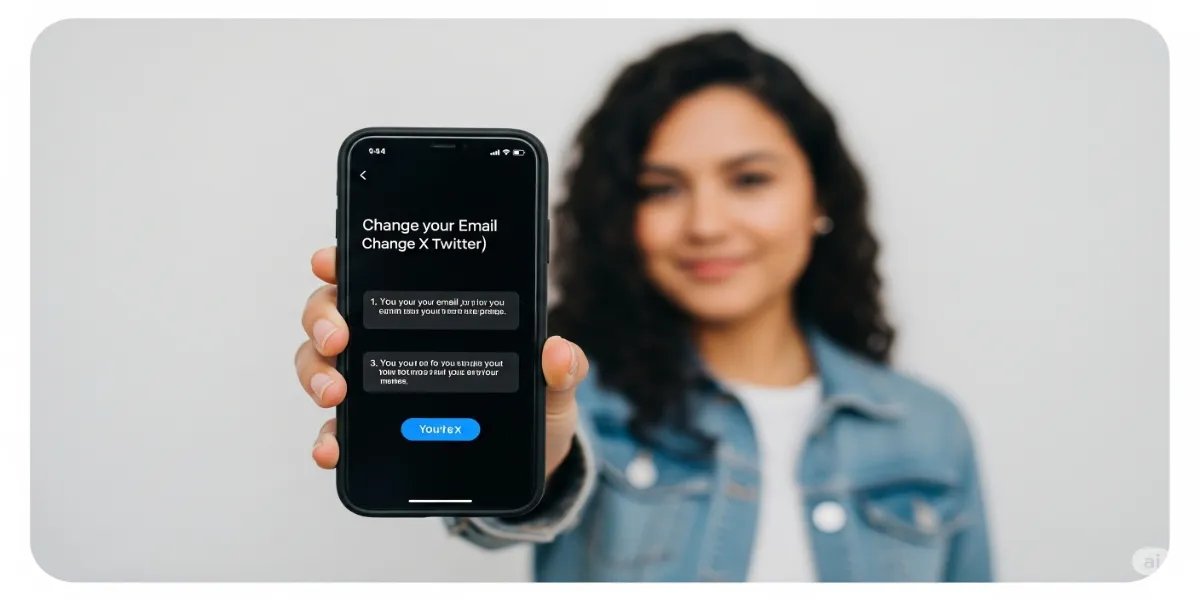 Cara Ganti Email Twitter Melalui Aplikasi Mobile (c) Ilustrasi AI