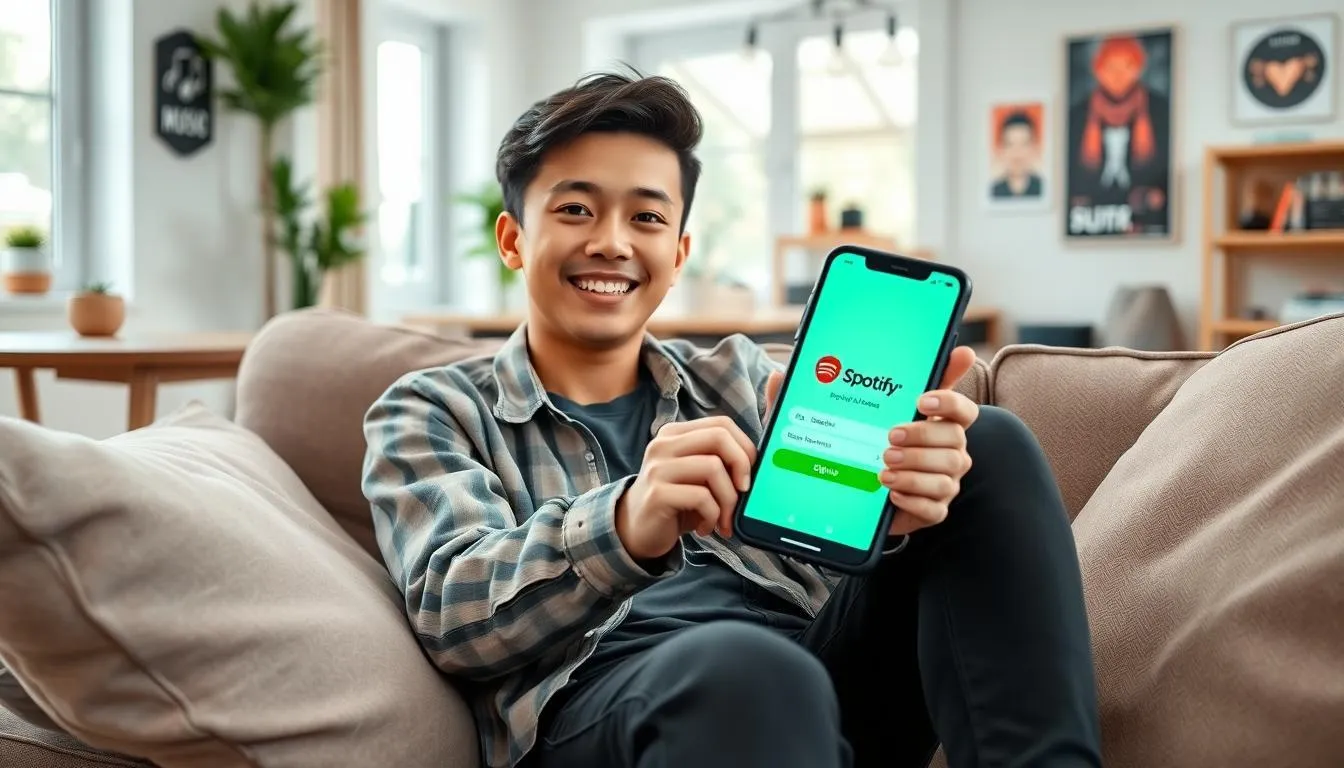 Cara Mendaftar Akun Spotify Gratis (c) Ilustrasi AI