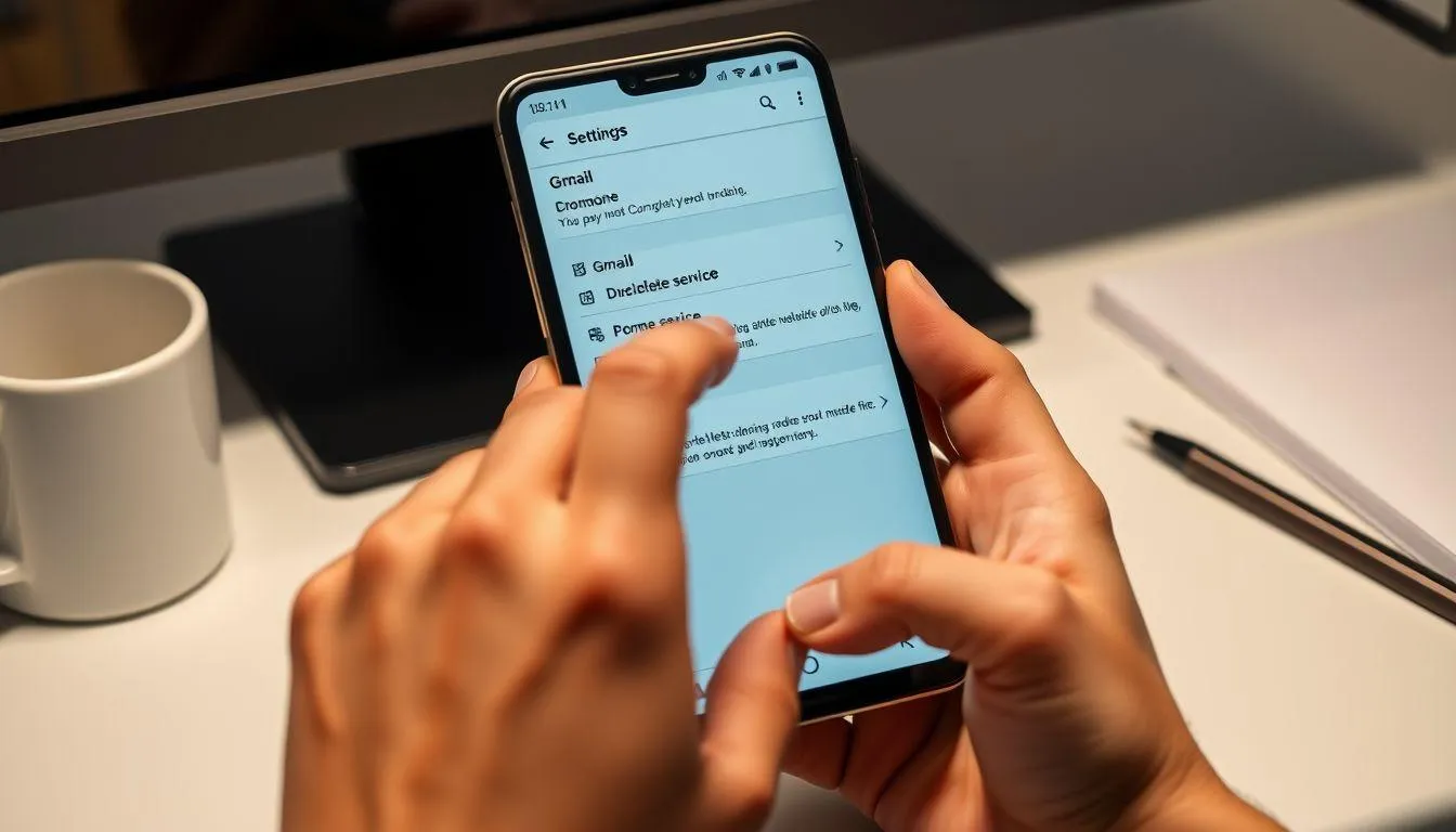 Cara Hapus Email di HP Secara Permanen (Android) (c) Ilustrasi AI