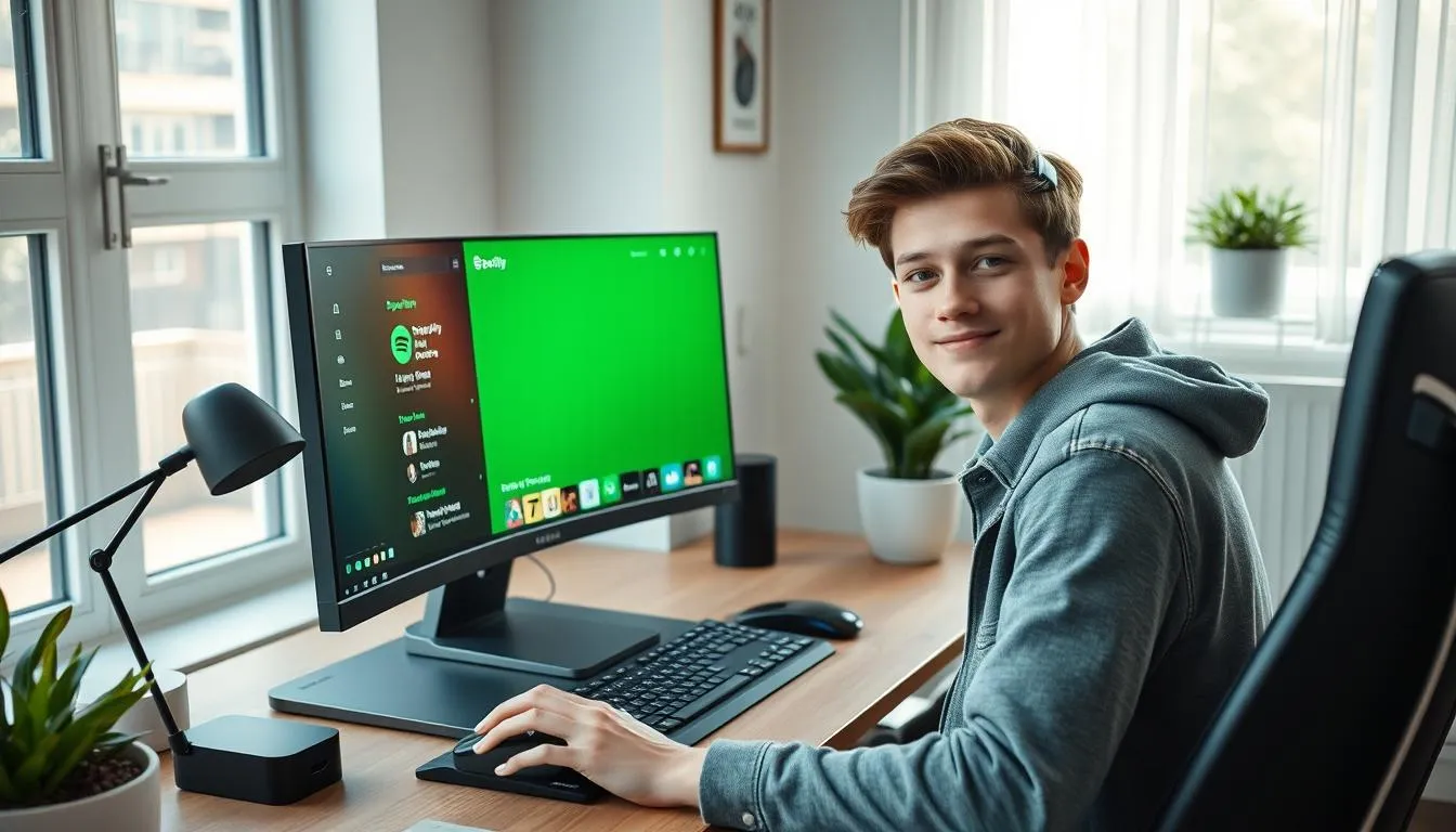 Cara Menghapus Playlist di Spotify Desktop (c) Ilustrasi AI