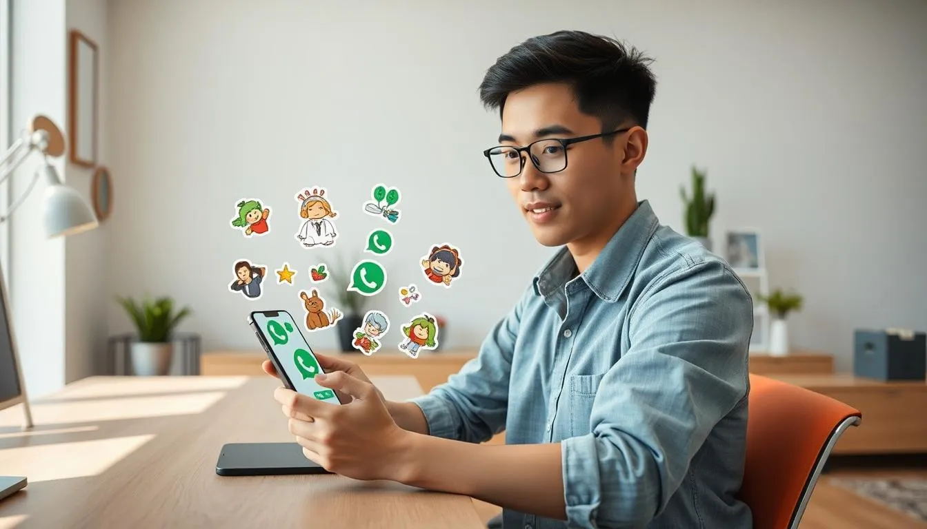Tips Mengelola Koleksi Stiker WhatsApp (credit:IMage by AI)
