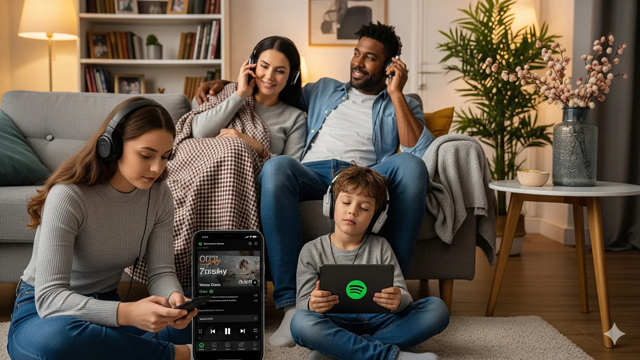 Apa itu Spotify Premium Family? (c) Ilustrasi AI