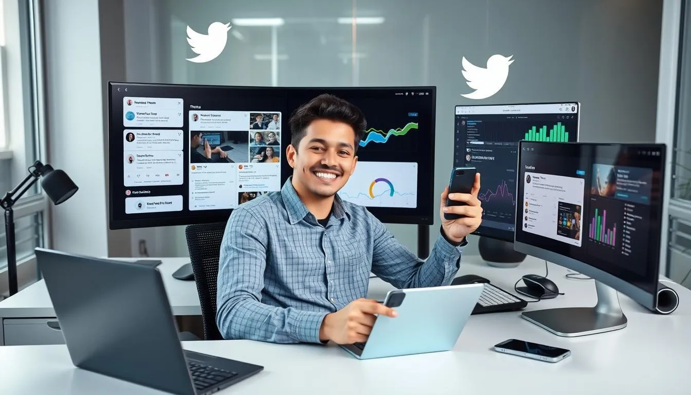 Memanfaatkan Fitur Twitter secara Maksimal (c) Ilustrasi AI