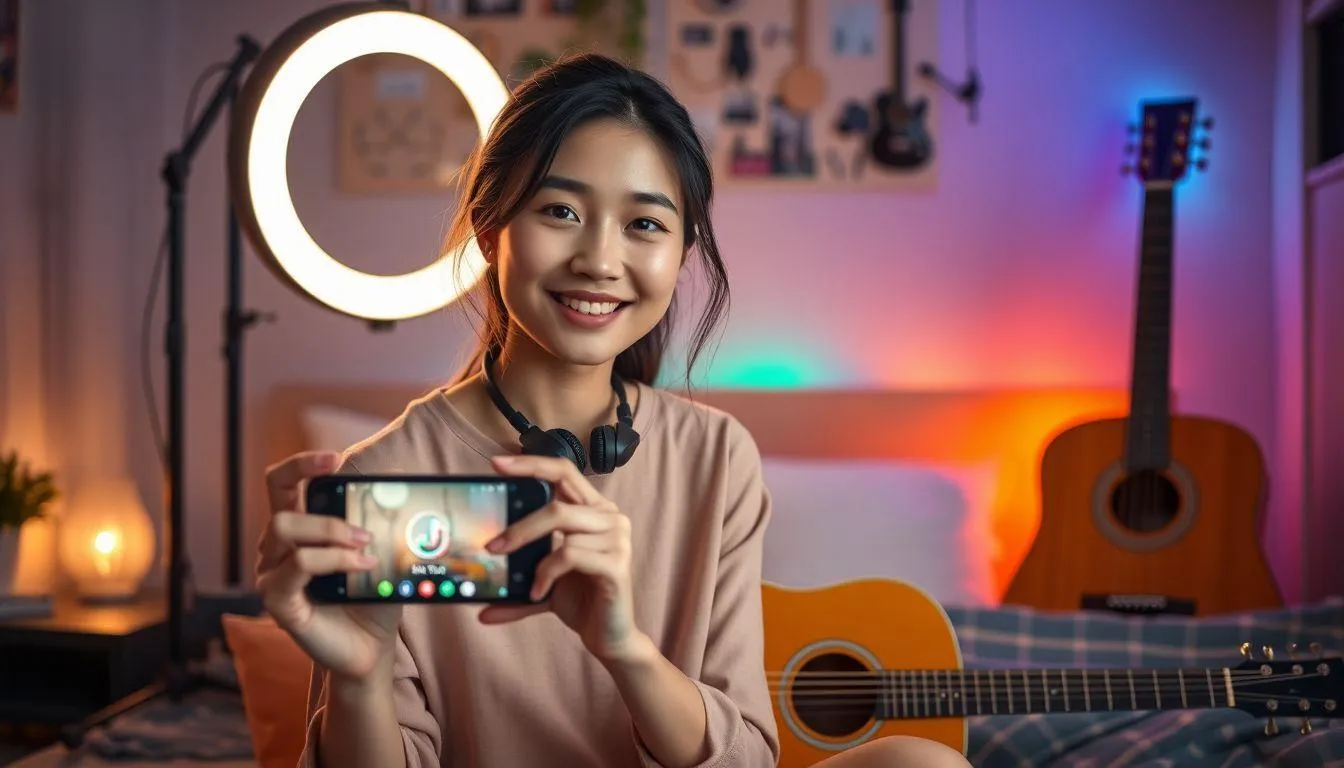 Cara Karaoke Melalui Live Streaming TikTok (c) Ilustrasi AI