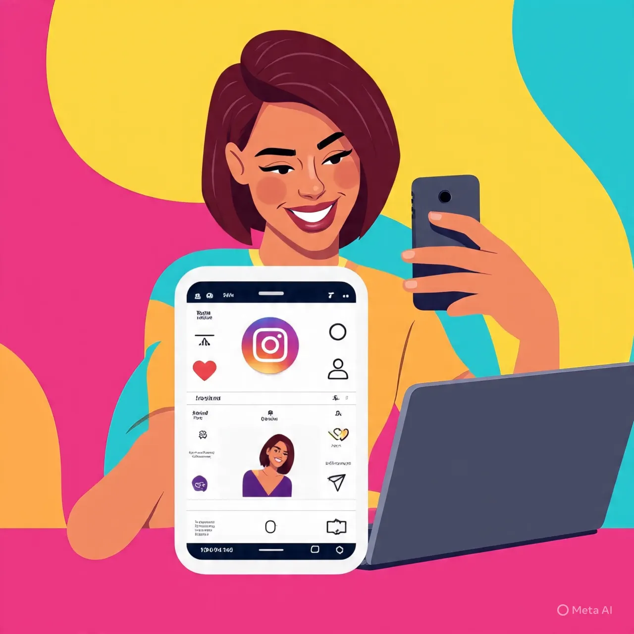 Cara Logout Instagram di Perangkat Lain (c) Ilustrasi AI
