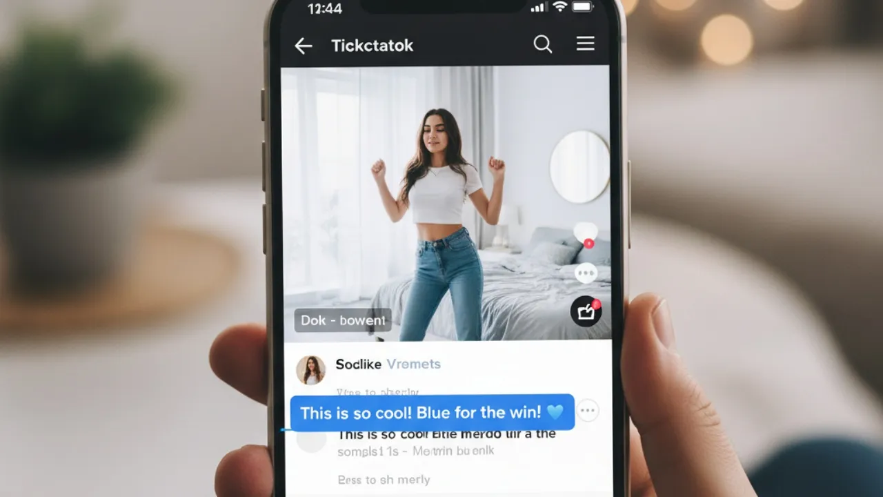 Pengertian dan Definisi Komentar Biru TikTok (c) Ilustrasi AI