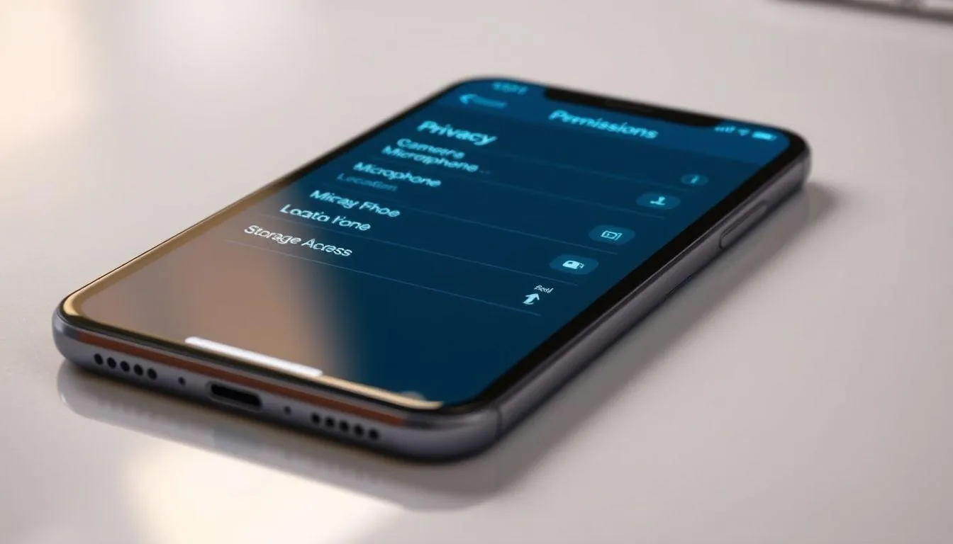 Mengelola Izin dan Privasi Aplikasi (c) Ilustrasi AI