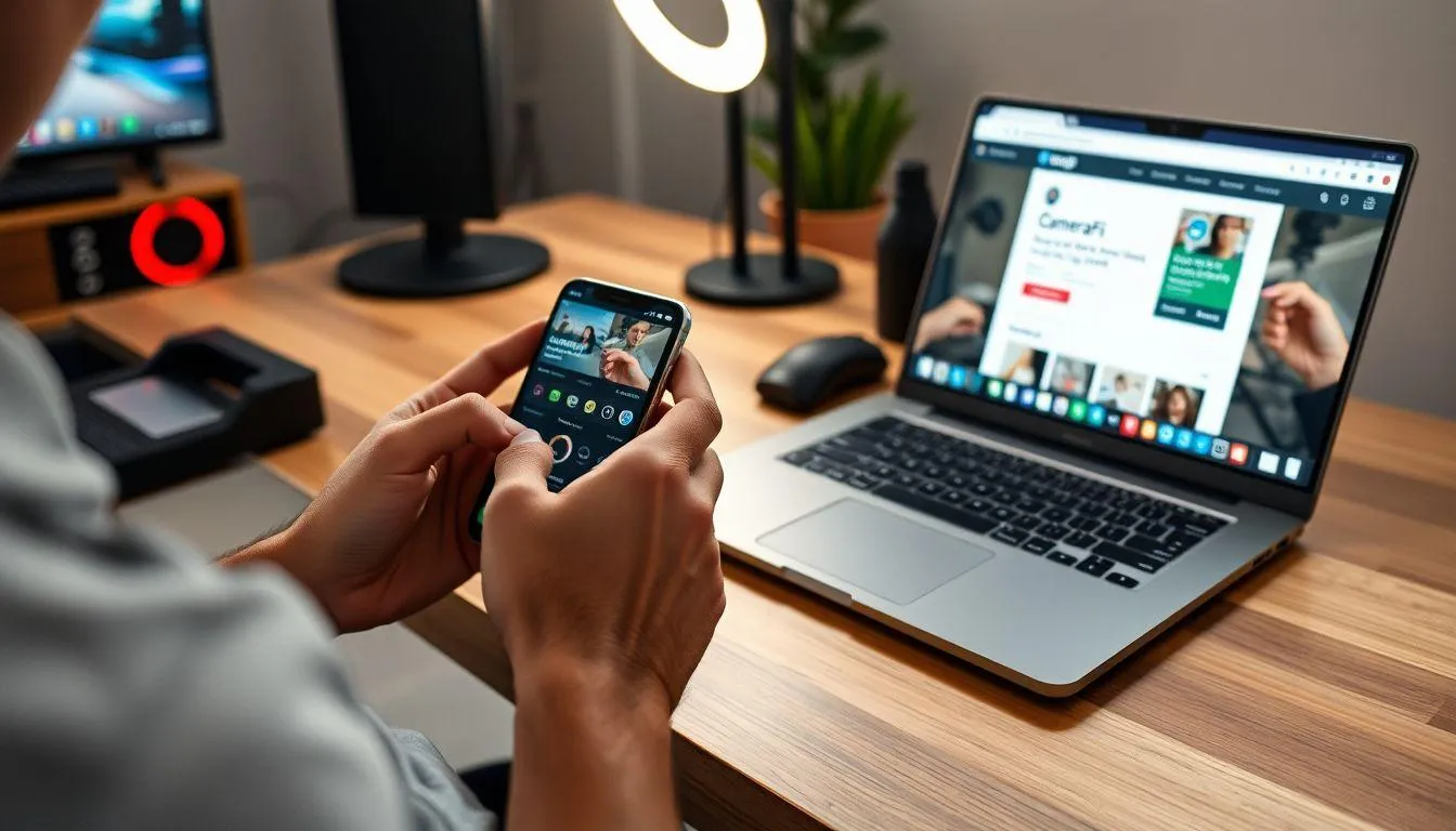 Menggunakan Aplikasi Pihak Ketiga untuk Live Streaming (c) Ilustrasi AI