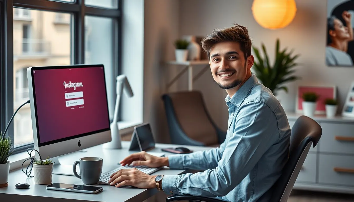 Langkah-langkah Login Instagram dari Facebook di PC (c) Ilustrasi AI