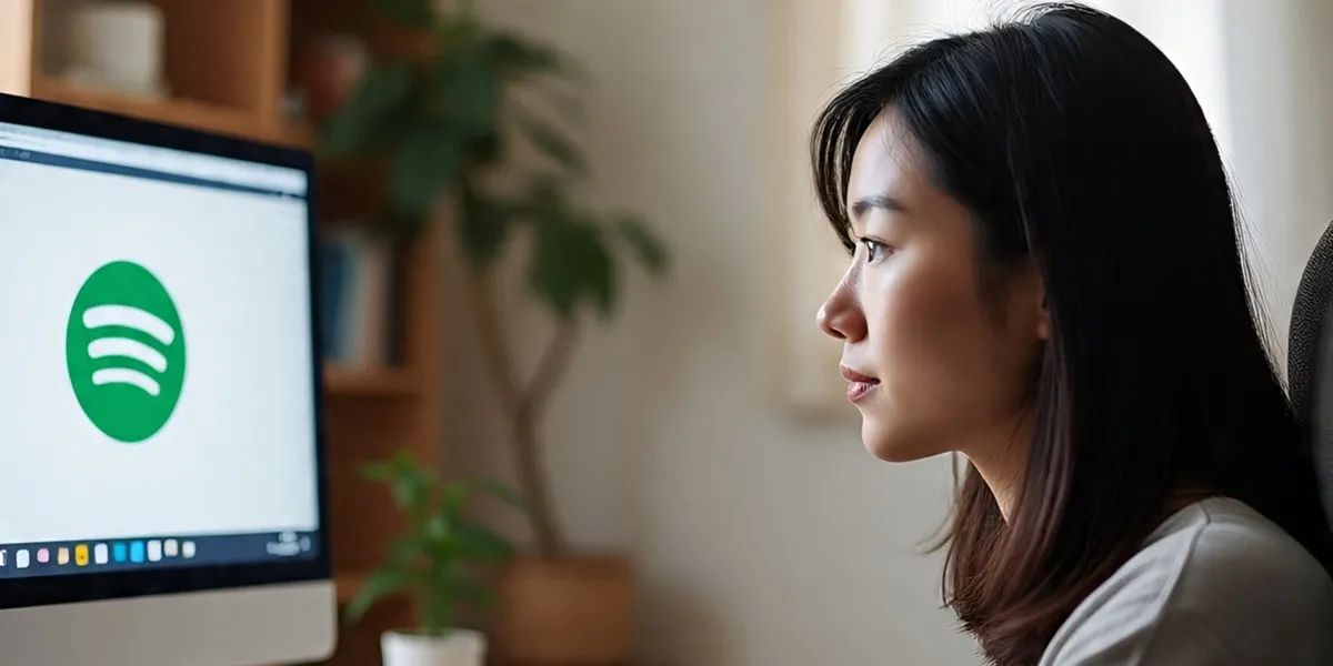 Cara Login Spotify di Laptop/PC (c) Ilustrasi by Meta AI