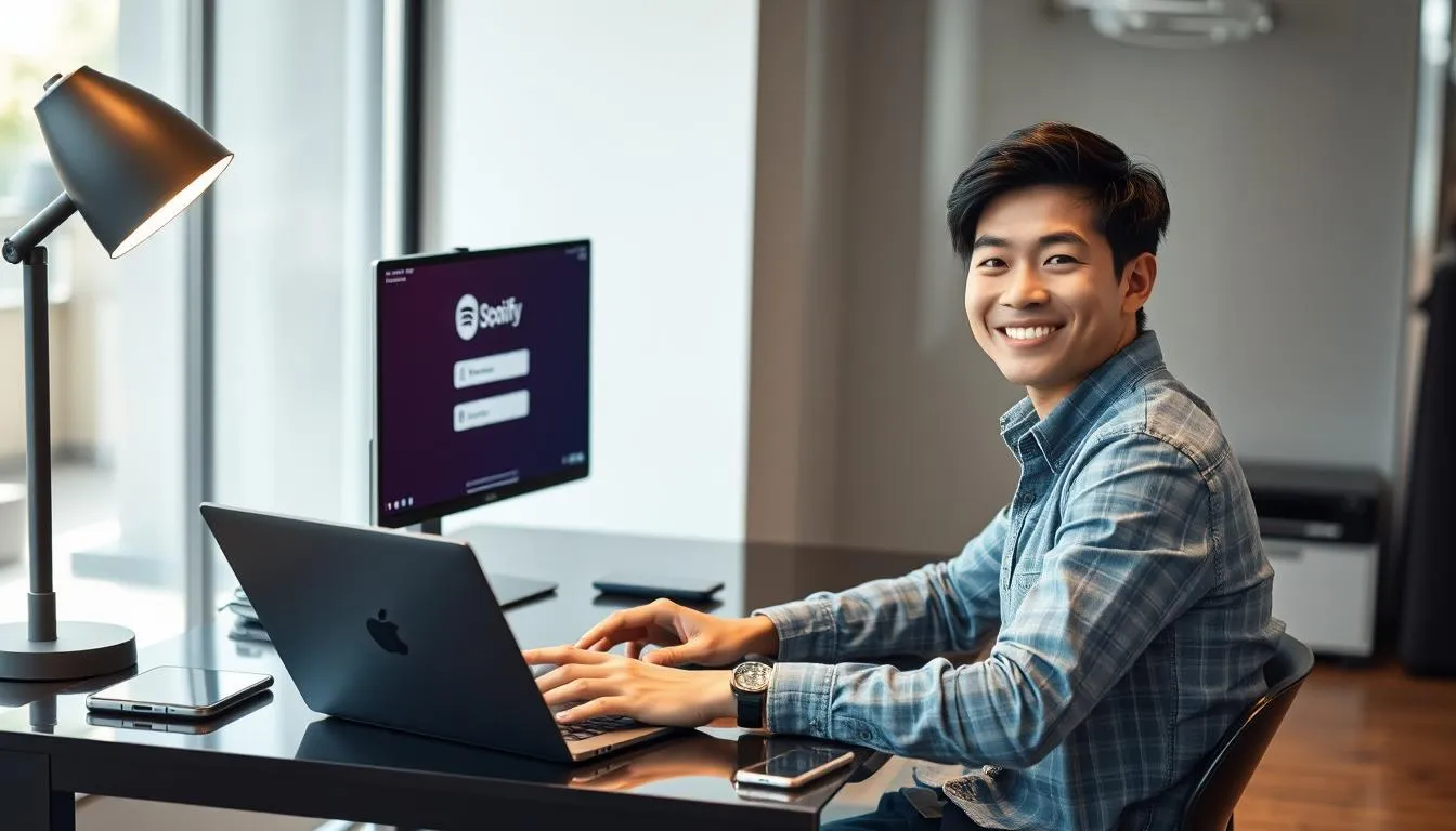 Login Spotify Menggunakan Akun Facebook (c) Ilustrasi AI