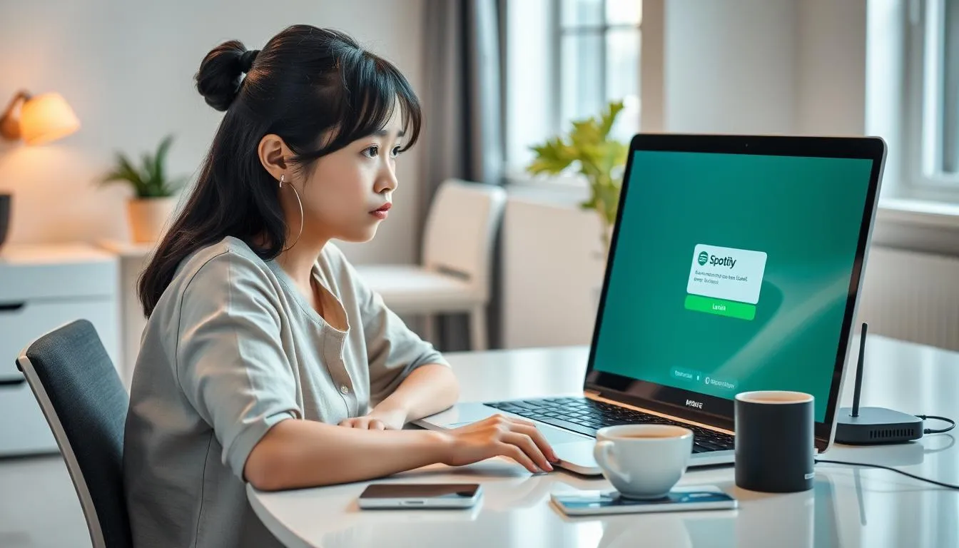Mengatasi Masalah Login Spotify di Laptop (c) Ilustrasi AI