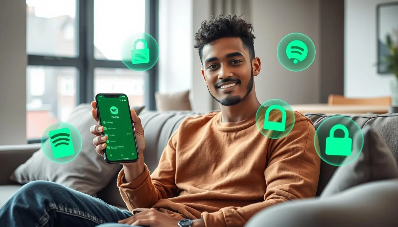 Fitur Keamanan Saat Login Spotify (credit:Image by AI)