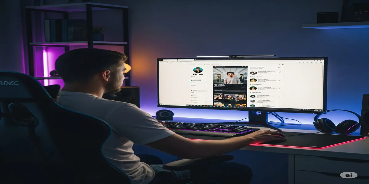 Keuntungan Menggunakan TikTok di Laptop (c) Ilustrasi AI