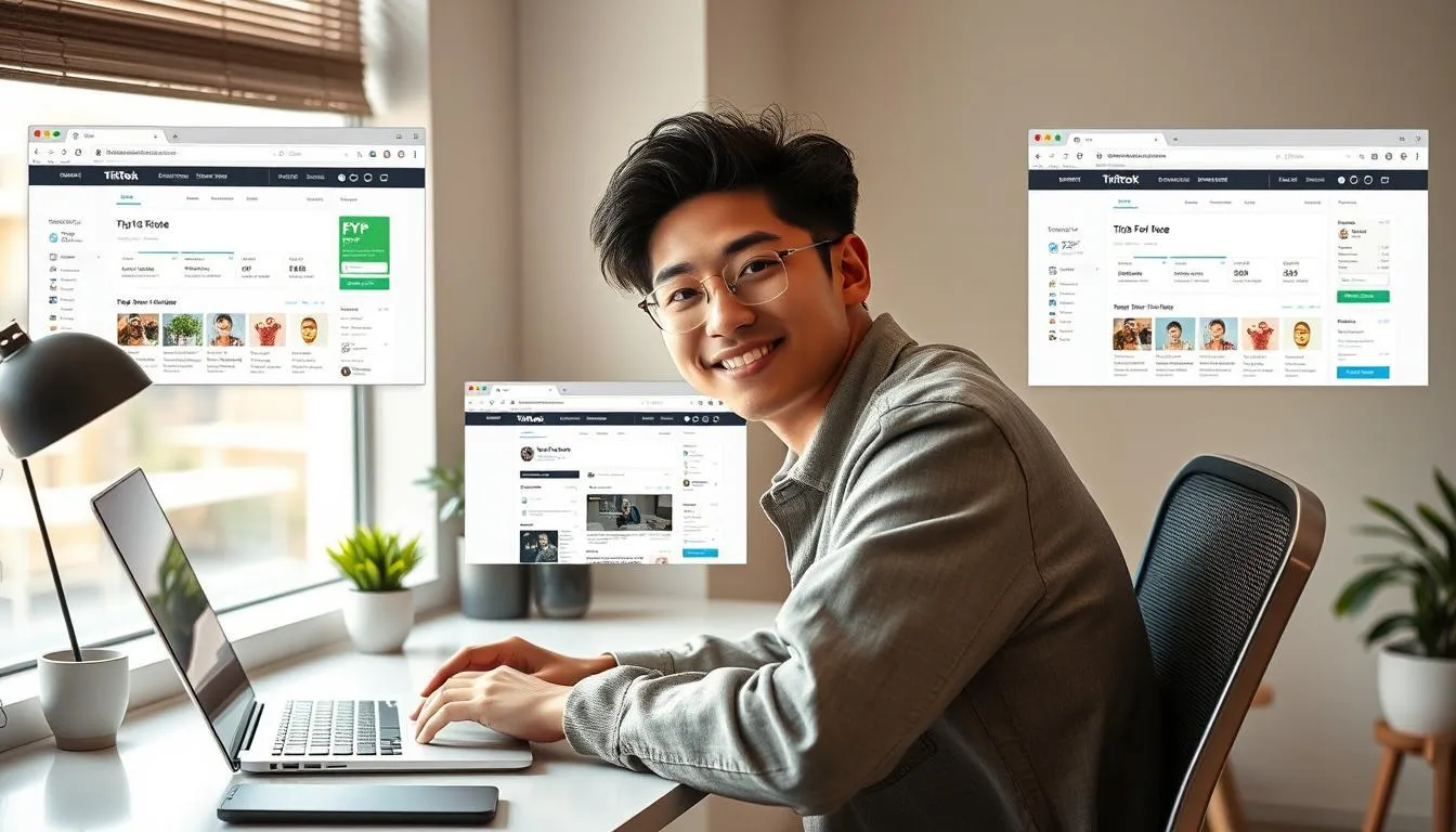 Fitur-Fitur TikTok Web (c) Ilustrasi AI