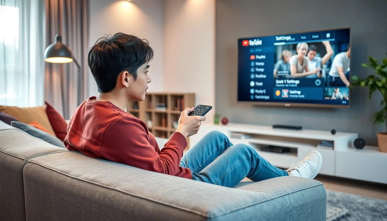 Cara Logout Akun YouTube di Smart TV (c) Ilustrasi AI