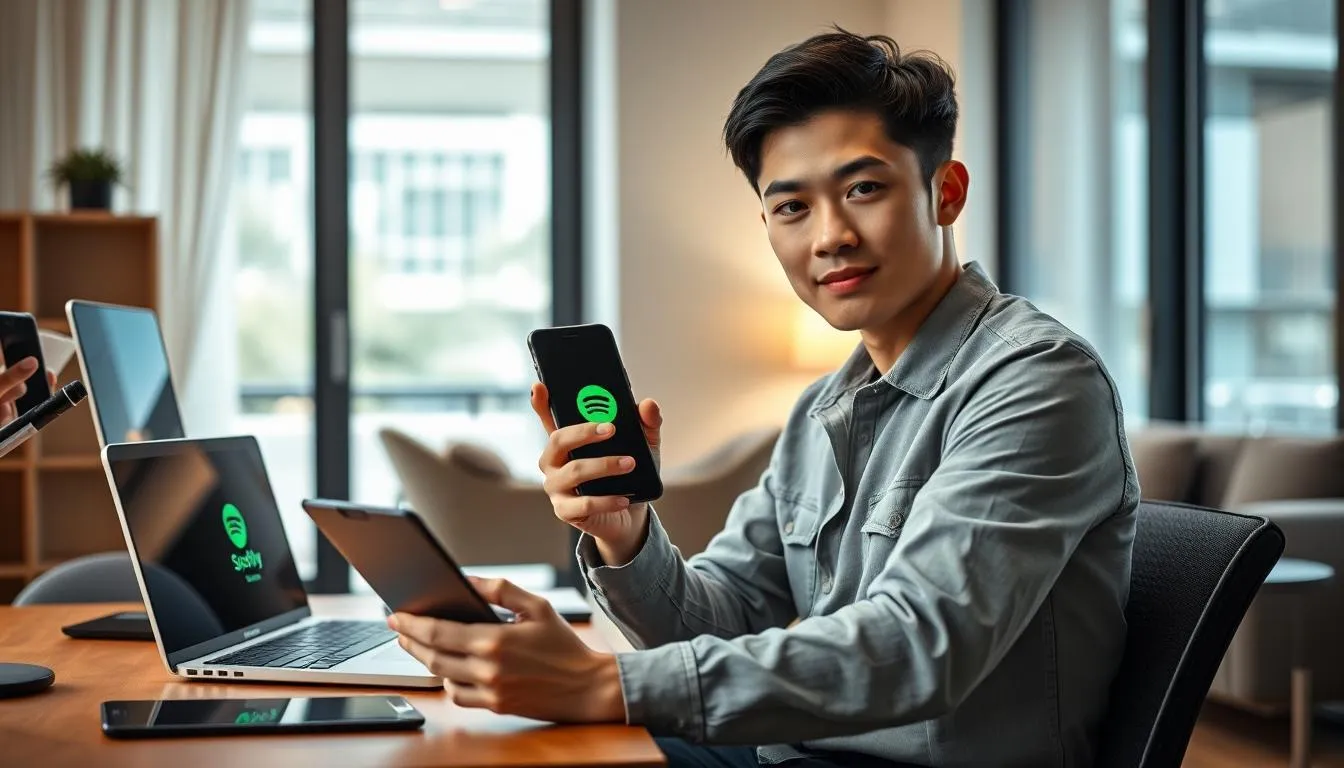 Perbedaan antara Logout dan Menonaktifkan Akun Spotify (c) Ilustrasi AI