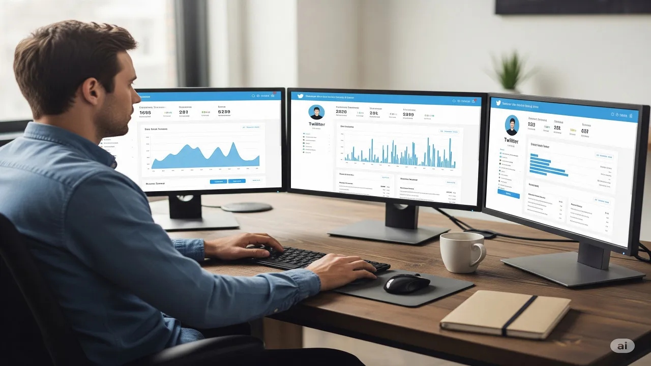 Metode Legal untuk Melacak Akun Twitter (c) Ilustrasi AI