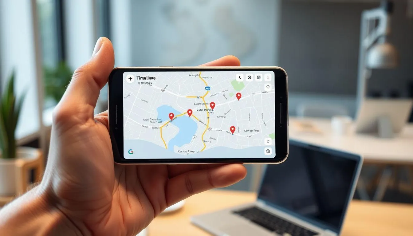 Melacak HP Menggunakan Google Maps Timeline (c) Ilustrasi AI