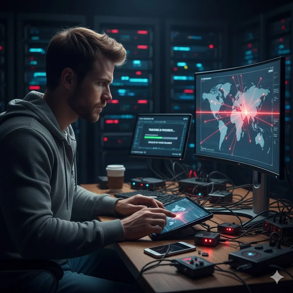 Aspek Keamanan dan Privasi dalam Pelacakan Lokasi (c) Ilustrasi AI