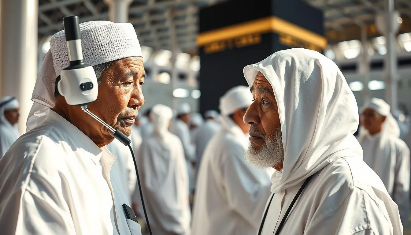 Risiko Kesehatan Saat Tawaf dan Sa'i bagi Lansia (c) Ilustrasi AI
