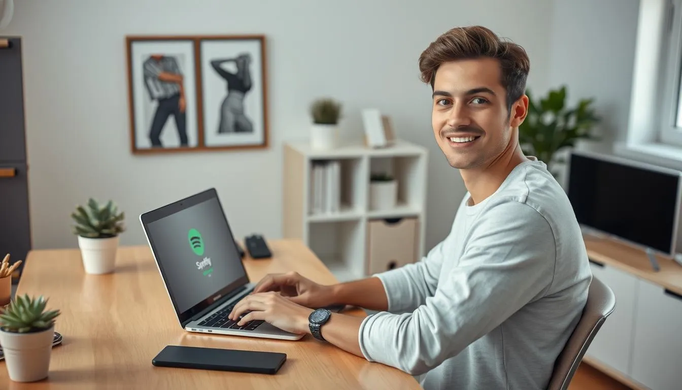 Cara Melihat Akun Spotify Melalui Website (c) Ilustrasi AI