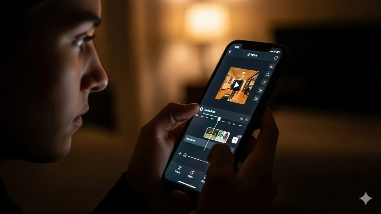 Cara Melihat Draf TikTok (c) Ilustrasi AI