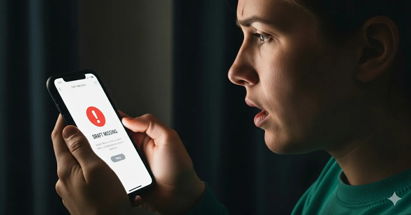 Penyebab Draf TikTok Hilang (c) Ilustrasi AI