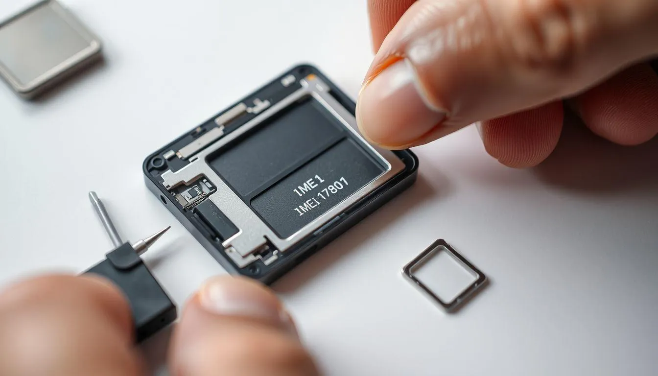 6. Cara Melihat IMEI HP Melalui Slot SIM Card (c) Ilustrasi AI