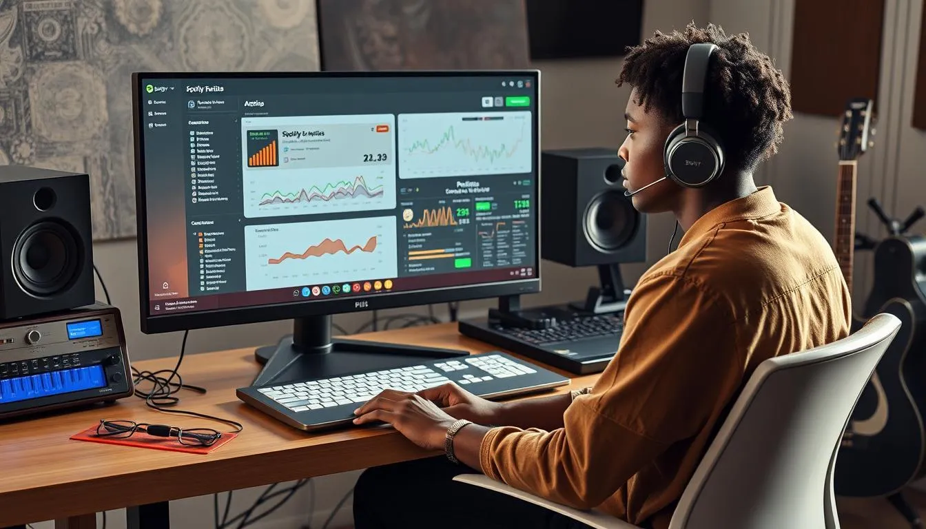 Cara Melihat Melalui Spotify for Artists (c) Ilustrasi AI
