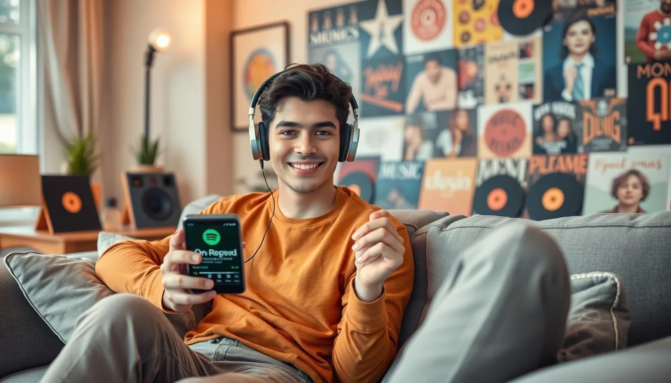 Manfaat Menggunakan On Repeat Spotify (c) Ilustrasi AI