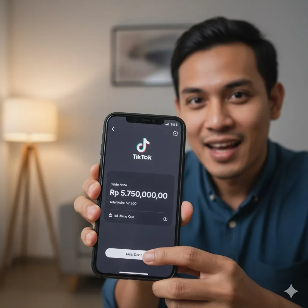 Pengertian dan Jenis Penghasilan TikTok (c) Ilustrasi AI