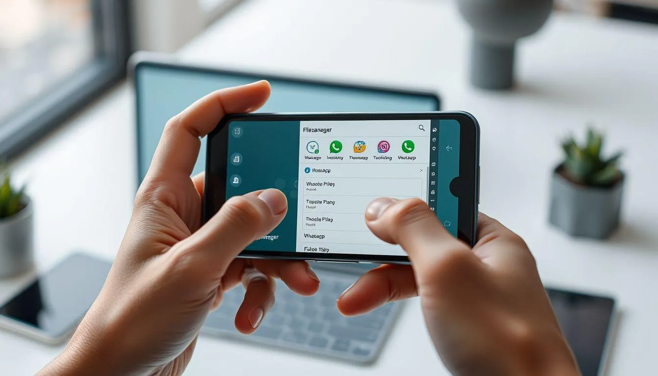 Menggunakan File Manager untuk Akses Status (c) Ilustrasi AI