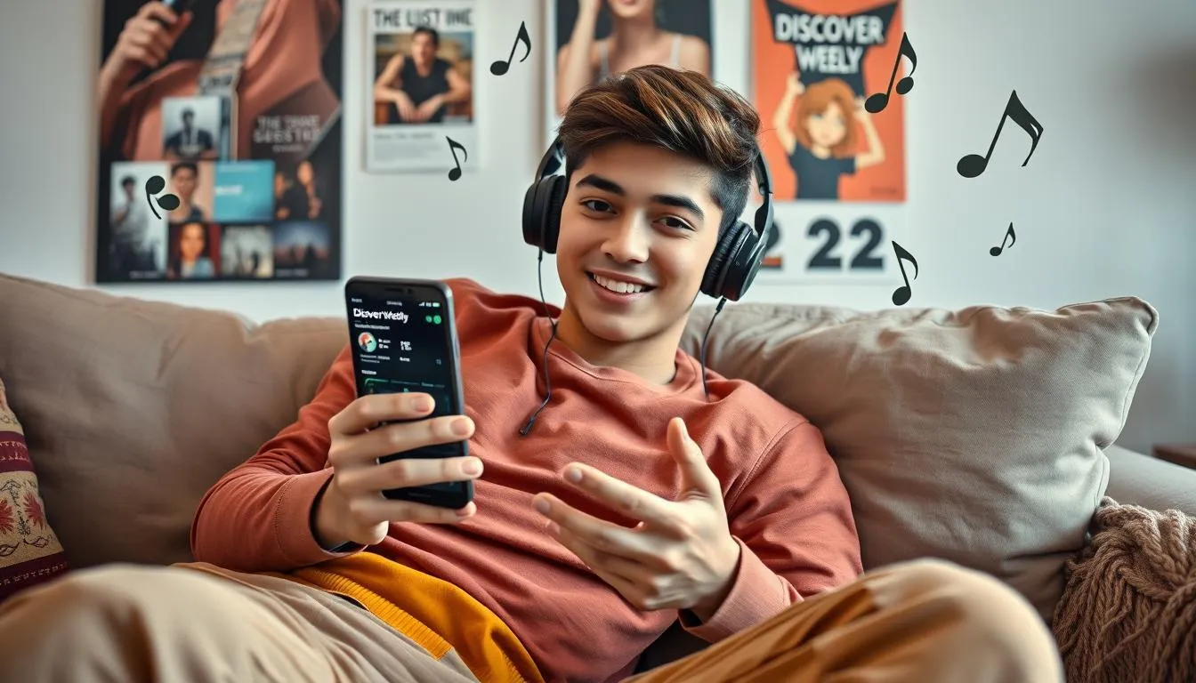 Fitur Discover Weekly dan Hubungannya dengan Top Chart (c) Ilustrasi AI