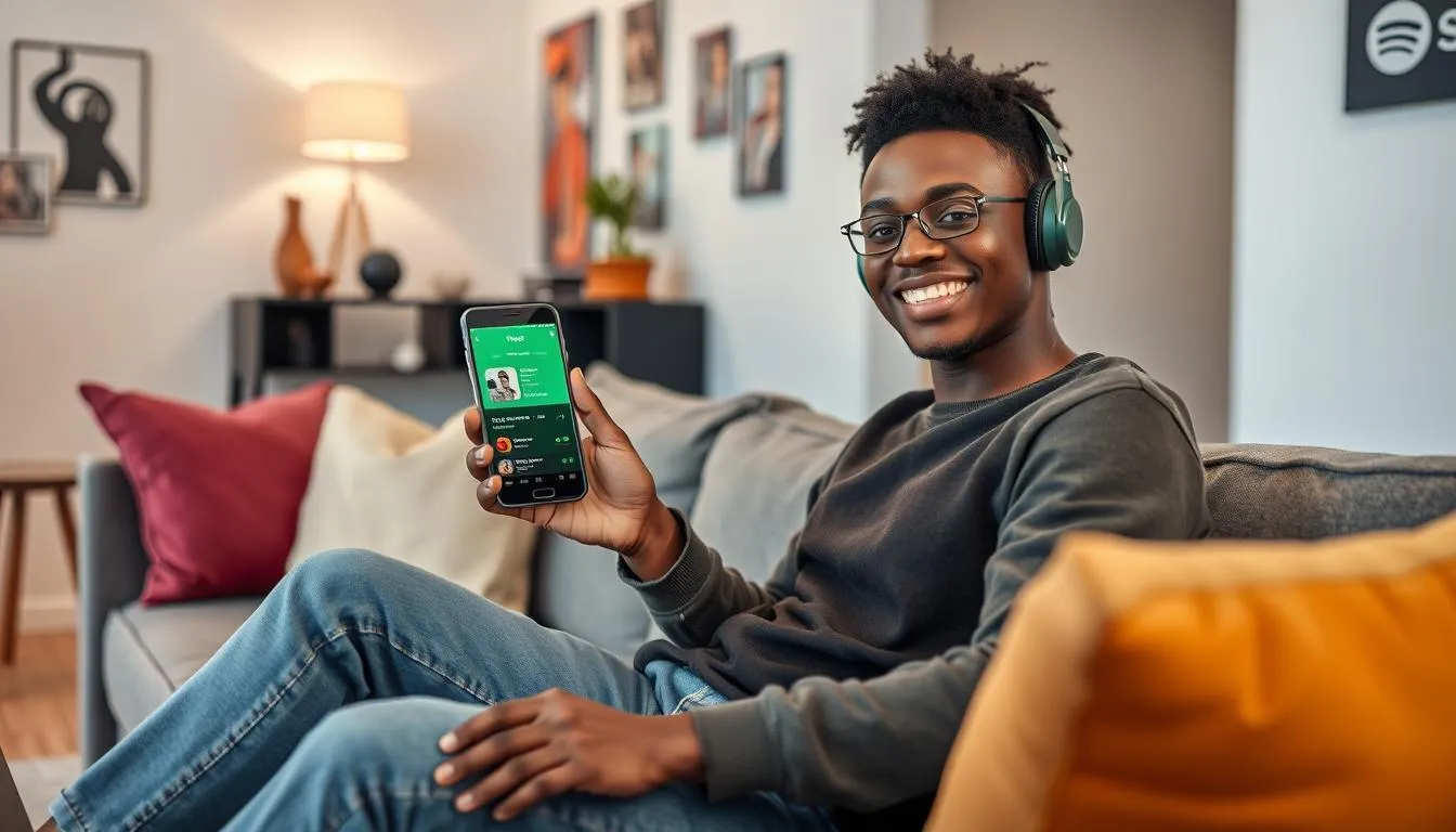 Statistik Spotify (c) Ilustrasi AI