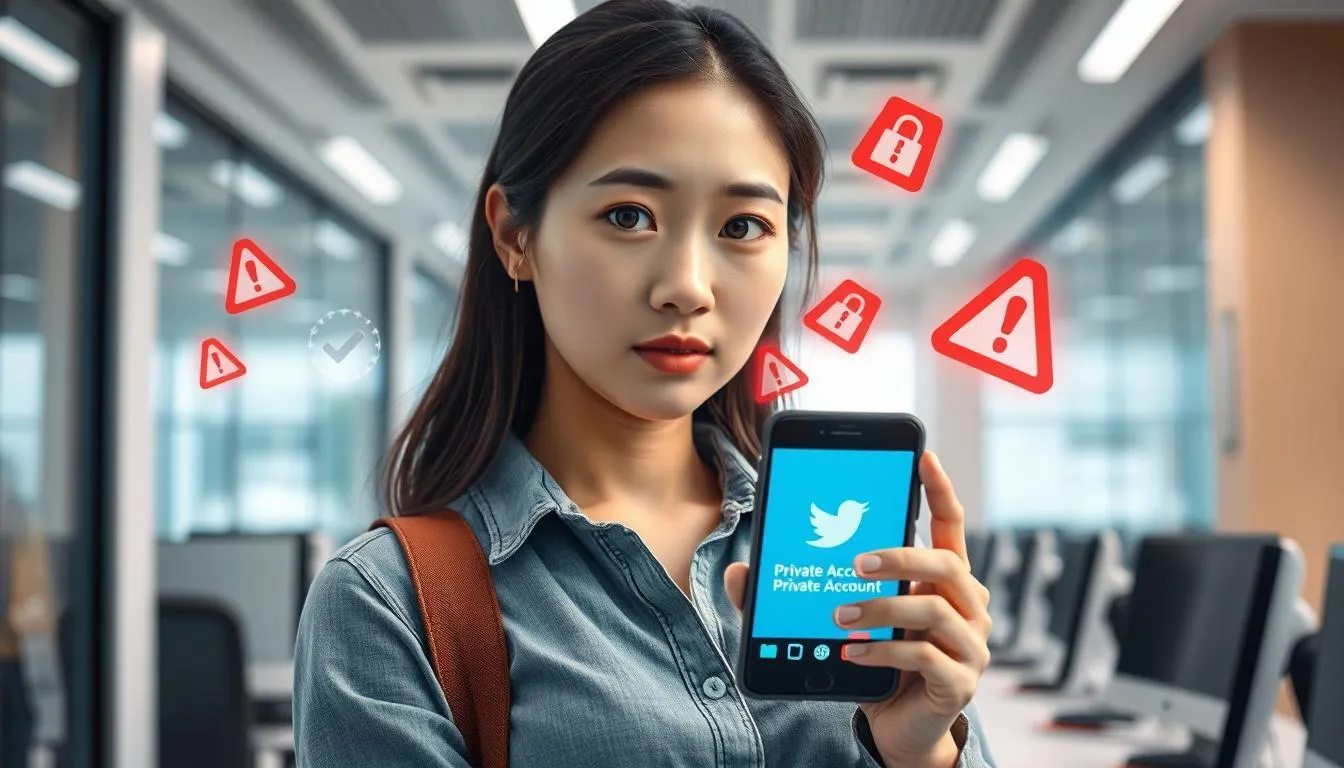 Risiko dan Etika Melihat Akun Twitter Private (c) Ilustrasi AI