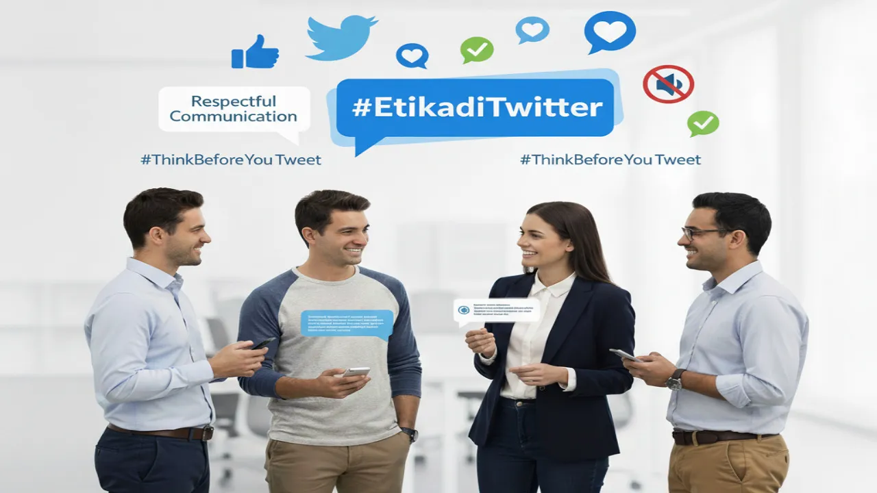 Etika Berinteraksi di Twitter (c) Ilustrasi AI