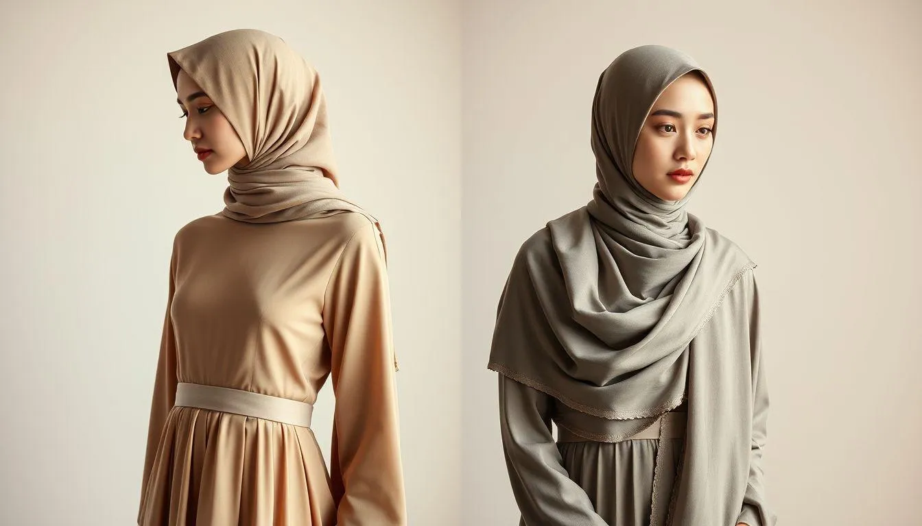 3. Memilih Model Kerudung yang Tepat untuk Gamis (c) Ilustrasi AI