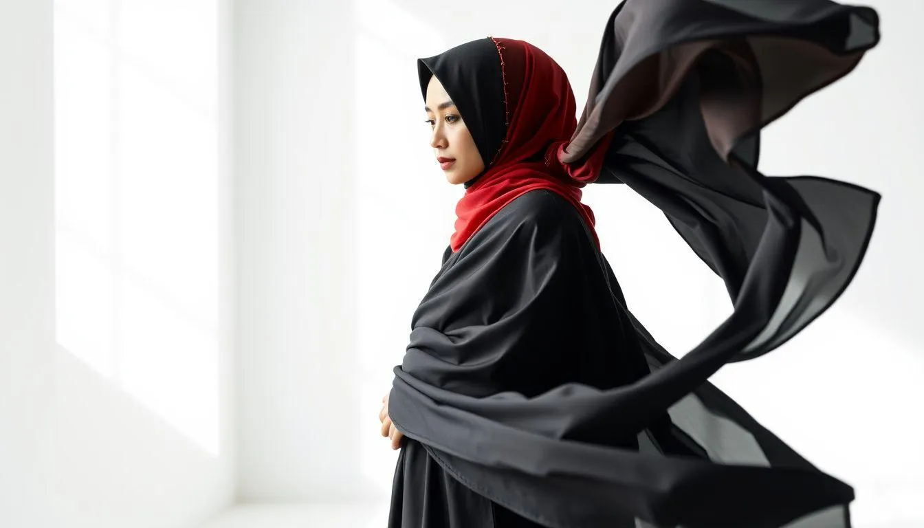 4. Cara Memadu Padankan Gamis dengan Kerudung Berdasarkan Warna Gamis (c) Ilustrasi AI