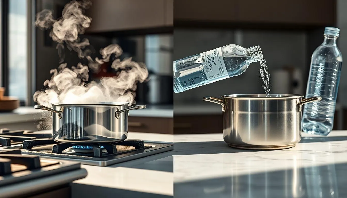 Perbedaan Air Rebusan dan Air Kemasan untuk Memasak (c) Ilustrasi AI