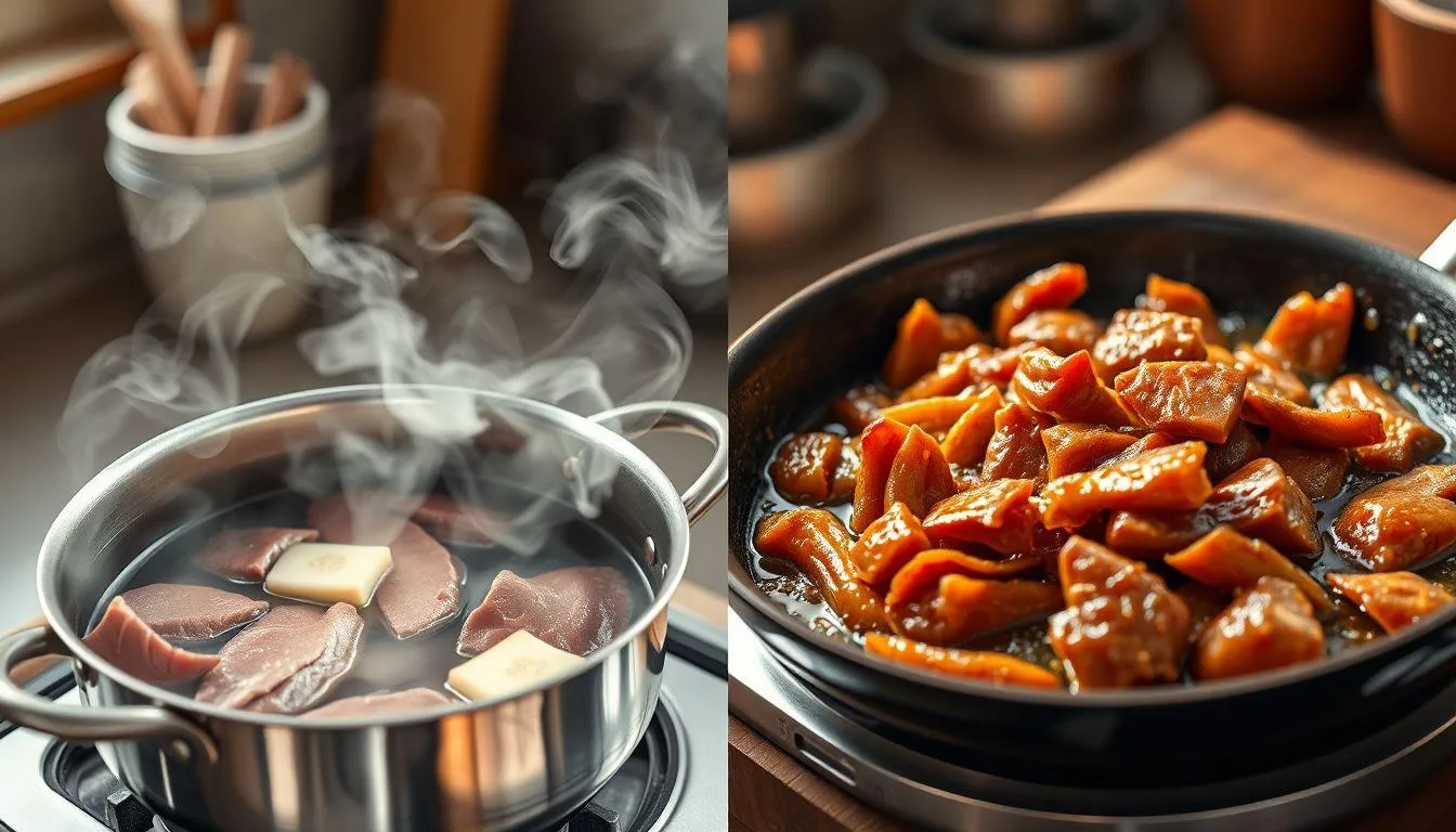 Teknik Dasar Cara Memasak Ati Sapi (c) Ilustrasi AI