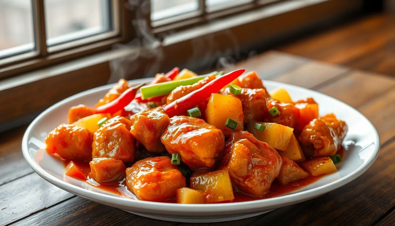 Variasi Resep Ayam Asam Manis (c) Ilustrasi AI