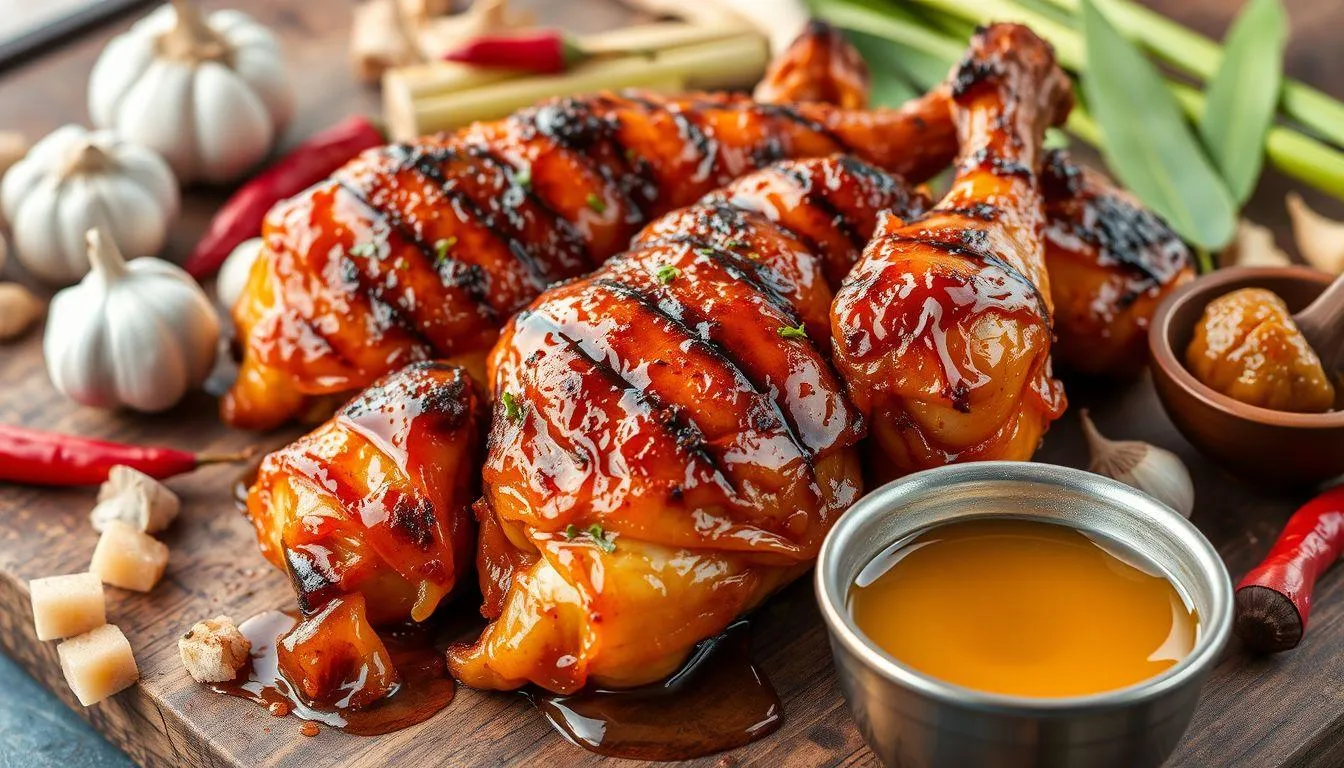 Variasi Resep Ayam Bakar Madu dan Bumbu Rujak (c) Ilustrasi AI