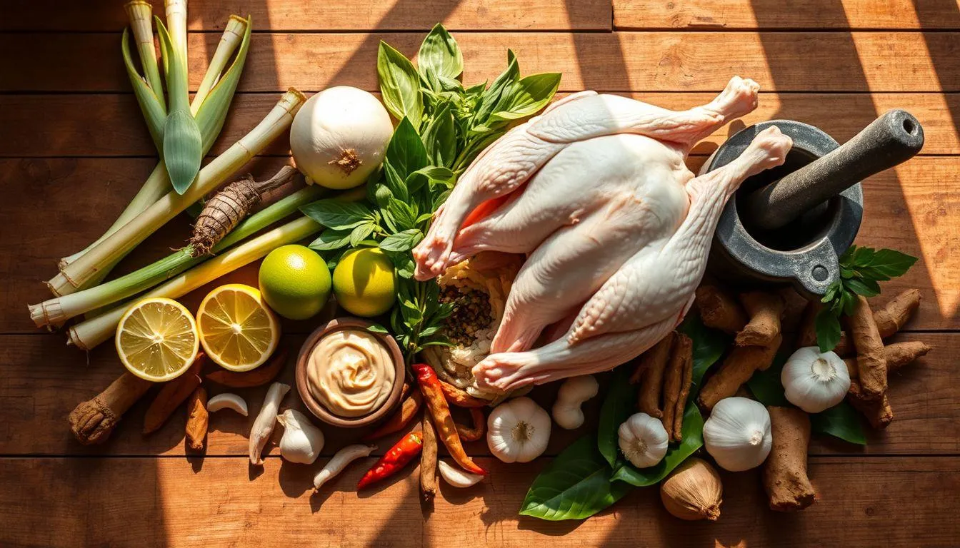 Bahan-Bahan yang Dibutuhkan untuk Membuat Ayam Betutu (c) Ilustrasi AI