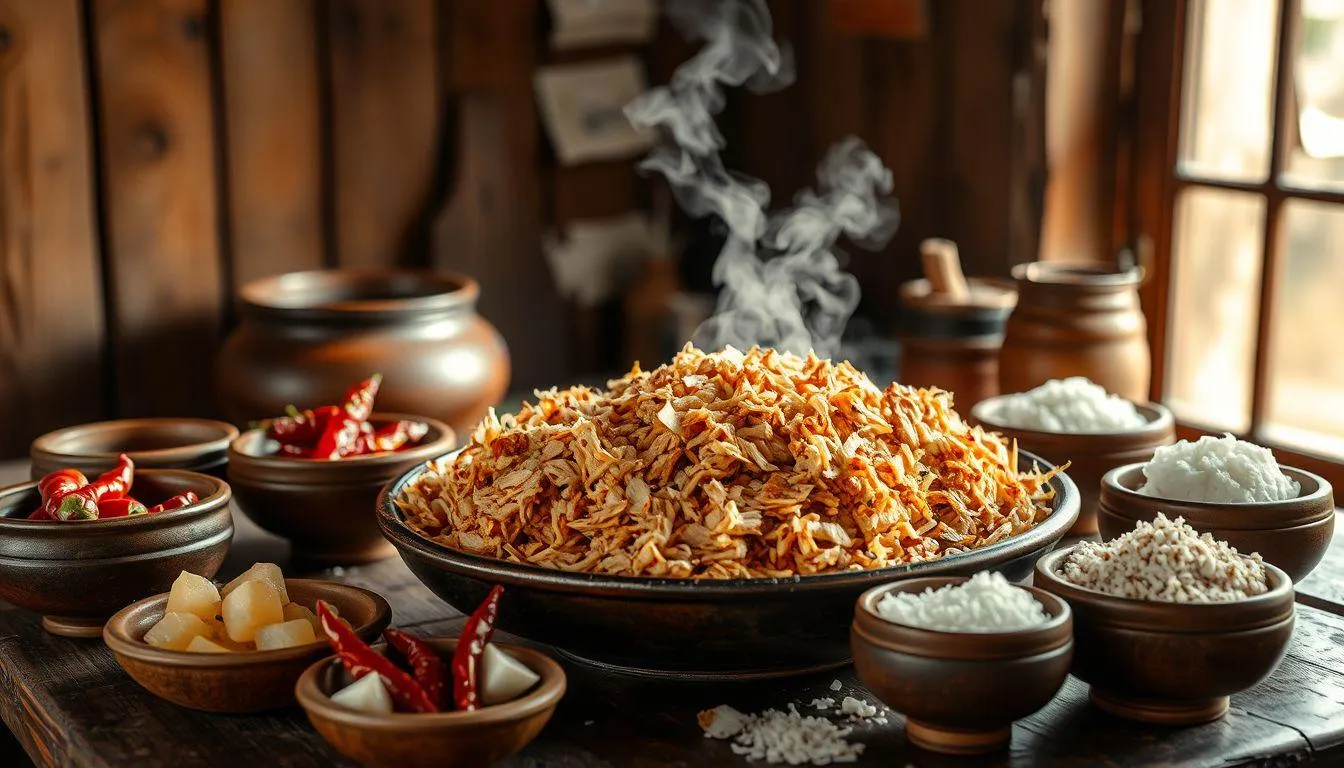 Variasi Resep Ayam Serundeng (c) Ilustrasi AI