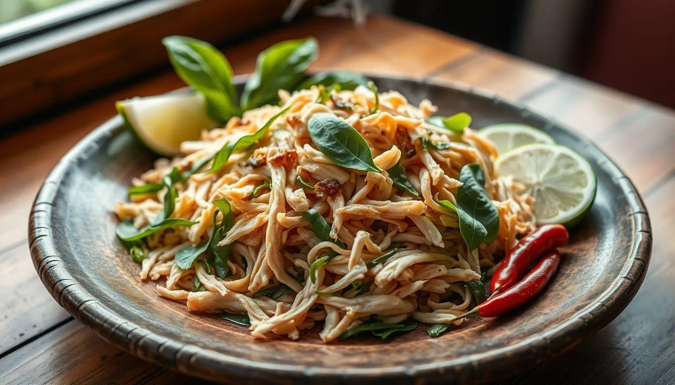 Tips dan Trik Membuat Ayam Suwir Kemangi yang Sempurna (c) Ilustrasi AI