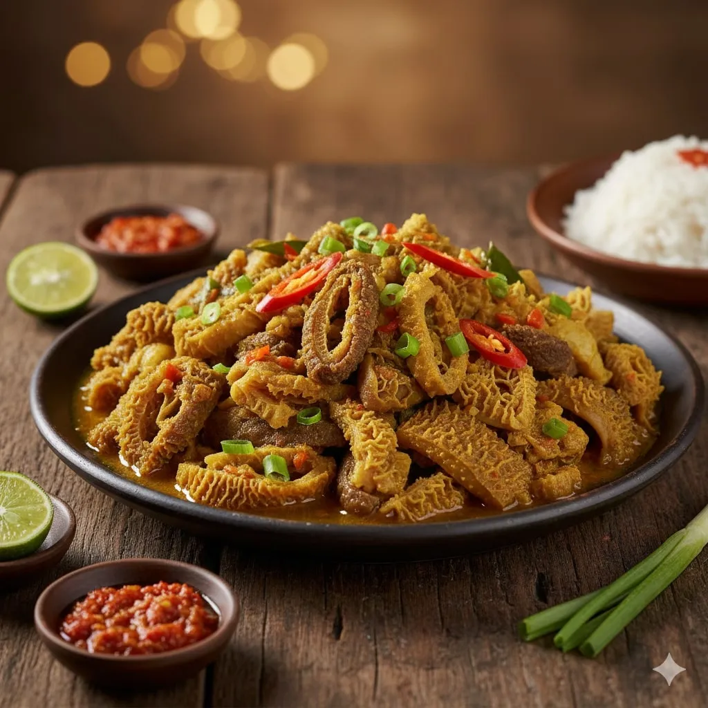 Tips Menyimpan dan Mengolah Babat (c) Ilustrasi AI