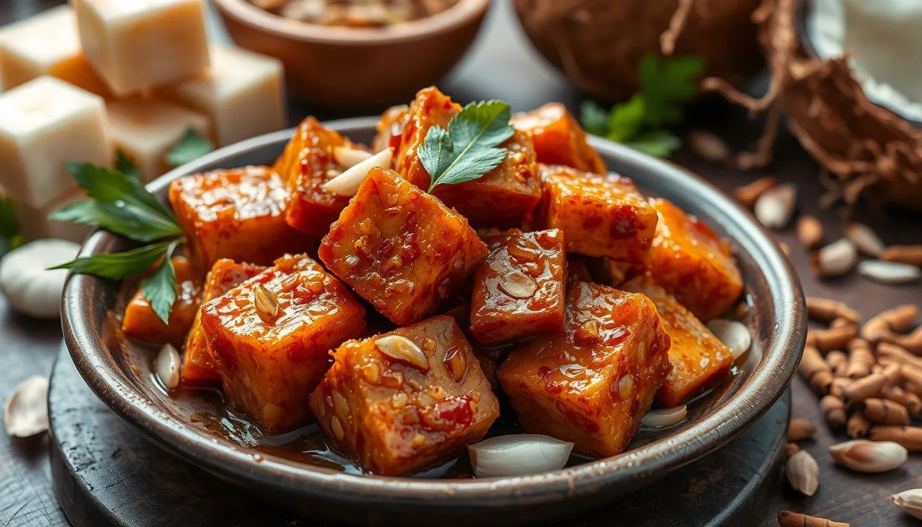 Pengertian Bacem Tempe (c) Ilustrasi AI