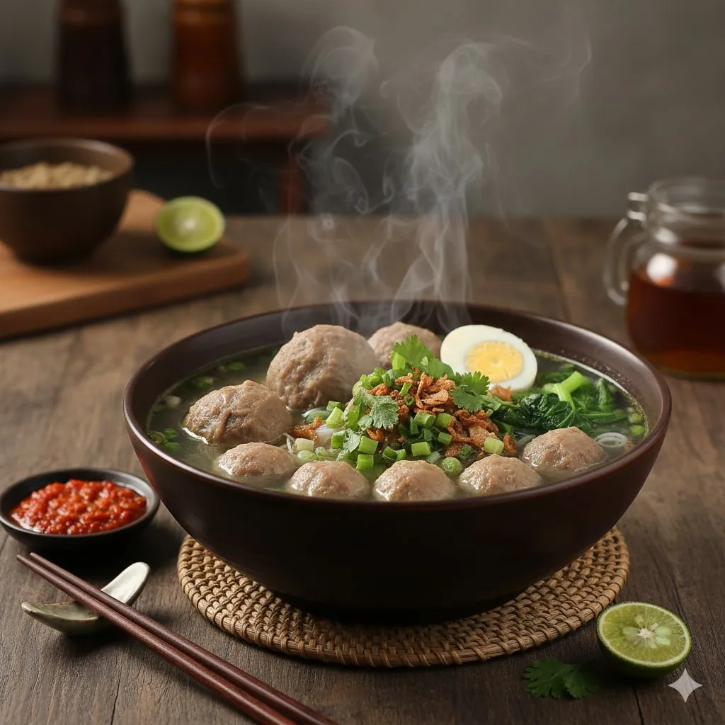 Langkah-Langkah Cara Memasak Bakso Kuah  (c) Ilustrasi AI