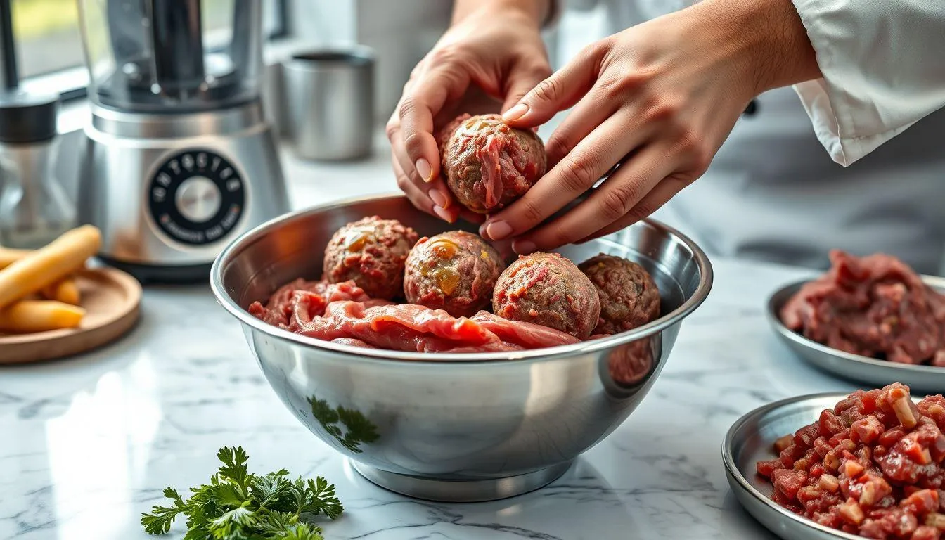 Tips dan Trik Membuat Bakso Kenyal dan Mulus (c) Ilustrasi AI